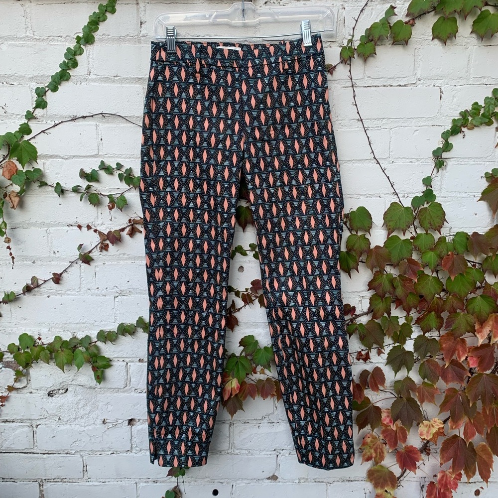 H&M Cropped Pattern Trousers
